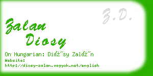 zalan diosy business card